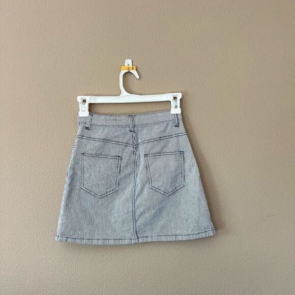 J. Galt Shanghai Striped Mini Skirt - Picture 4 of 5